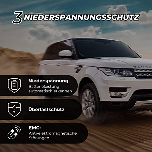 ISSYZONE Kompressor Kühlbox, 42L elektrischer lautloser Auto Kühlschrank, -20 bis 10 ° C, mit Batteriewächter, 12 V und 230 V für Auto, LKW und Steckdose - 5