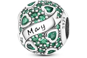 TINSLO Charm Anhänger Sternzeichen für Damen Armband 925 Sterling Silber 12 Sternbilder Charms Beads passend für Pandora Halskette, Kompatibel mit Europäischen Armbänder für Frauen Mädchen