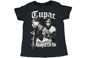 TUPAC SHAKUR Tupac T Shirt 2PAC All Eyez on Me Logo Official Womens Black M