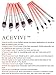 ACEVIVI Professional 10pcs Premium Synthetic Kabuki Makeup Brush Set Foundation Blending Cosmetic Brushes Essential Kit