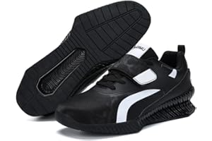 DAMANDO Mens Weightlifting Shoes, Lightweight Squat Deadlift Shoes Fashion Powerlifting Bodybuilding Fitness Shoes