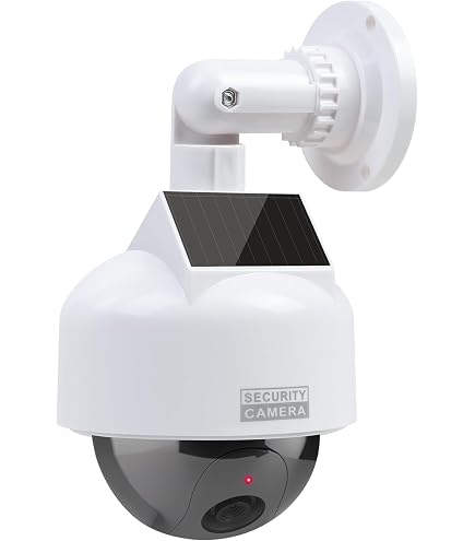Caméra Factice Avec LED Rouge - Dôme Réaliste 9.5cm Dissuasif