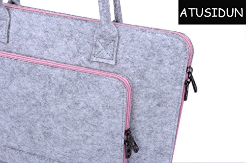16 Zoll Laptop Schutzh  lle Filz Tasche H  lle Sleeve Case Laptoptasche Notebooktasche Rosa