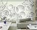 Produktbild Chlwx 350cmX240cm (137.8inX94.354in) 3D Badezimmer Tapeten Blumen 3D Wohnzimmer Tv-Kulisse Wallpaper Wandbilder 3D Home Dekoration
