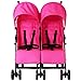 Zeta Citi TWIN Stroller Buggy Pushchair - Raspberry Pink Double Stroller