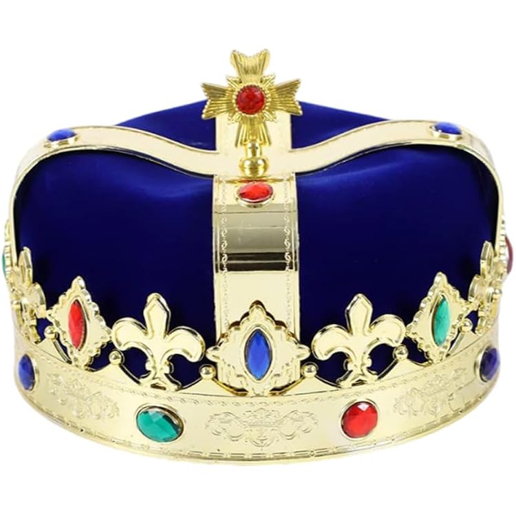 Yolzhxe 8 Kronen-Set – Gold & Silber King Crowns Mit Schmucksteinen, Für Mottoparty, Karneval, Kostüm