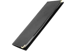 LIVAN - L702 - Porte chéquier Longue - Porte Cartes - Cuir - Format Classique - Homme Femme - 23,5 x 10 cm (Z Noir)