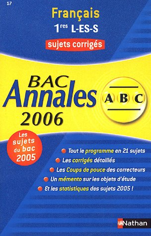 BAC Annales : Français 1res L-ES-S