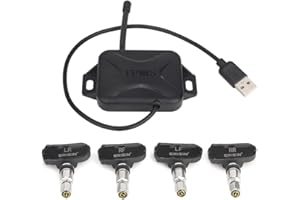 ERISIN TPMS Modulo Pressione Pneumatici Sensori Interni Adattatore Android 10 Display & Sound Alarm Interfaccia USB Play & Play