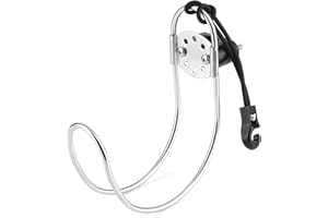 AYNEFY Soporte de Herradura, Soporte de Anillo de Natación de Acero Inoxidable de 4.5 Pulgadas Soporte de de Barco Soporte de Anillo de Salvavidas Soporte de Herradura para Yate Marino Barco Barco