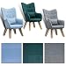 Produktbild Estexo Home and Garden Fernsehsessel TV Sessel Lounge Relaxsessel Polstersessel Lesesessel Stoff Kissen (Dunkelgrün)