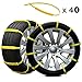 Produktbild Wgrcs 40pcs Automobile Winterschneekette Vehicle SUV LKW-Anti-Rutsch-Kette 195mm-255mm Reifenbreite (Allgemeiner Notfall)