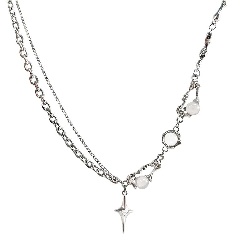 Glanzende ster gelaagde kwastje choker ketting Y2K sieraden voor vrouwen charme kettingen kopen vanaf een prijs van 1.45