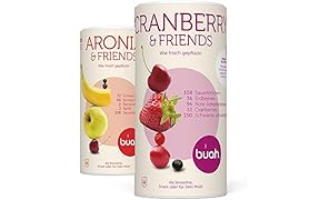 BUAH&reg; SMOOTHIE-FRÜHSTÜCKS-KORB | 2x BigTube | gefriergetrocknete Früchte & Superfoods für leckere Früchte-Smoothies und gesunde Snacks zwischendurch | 100% Frucht | 0% Zusätze | Healthy Snacks