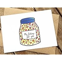 Karte - Fernbeziehung - Ich vermisse Dich - My feelings for you