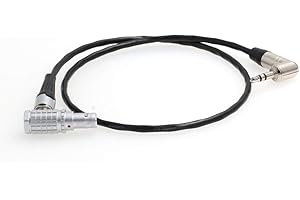 SZRMCC 0B 5 pin ad angolo retto 3.5mm Tentacle Sync Zaxcom Timecode Cable per ARRI Alexa Mini Camera/XT Sound Devices