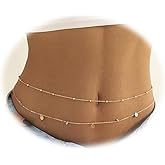 Shining Diva Fashion Set of 2 Belts for Women and Girls Stylish Kamarbandh Kamar Chain Waist Belt for Dresses Jeans Saree