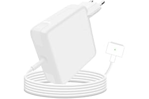 SCOVEE 45 W T-Tip Caricatore MacBook Air, Adattatore T-Tip 45W Rapido Compatibile con Mac Book Air 11 pollici e 13 pollici 2012-2017, per i modelli A1435, A1436, A1465, A1466