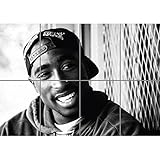 poster tupac snoop dogg Ésta imagen se compone de 8 secciones de panel de papel separadas.