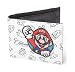 Produktbild Nintendo Brieftasche Super Mario Patch all over print Nue offiziell Weiß Bifold