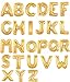 Produktbild HS 100CM Gold Folienballon MEGA Buchstaben M Heliumerfüllung 91382