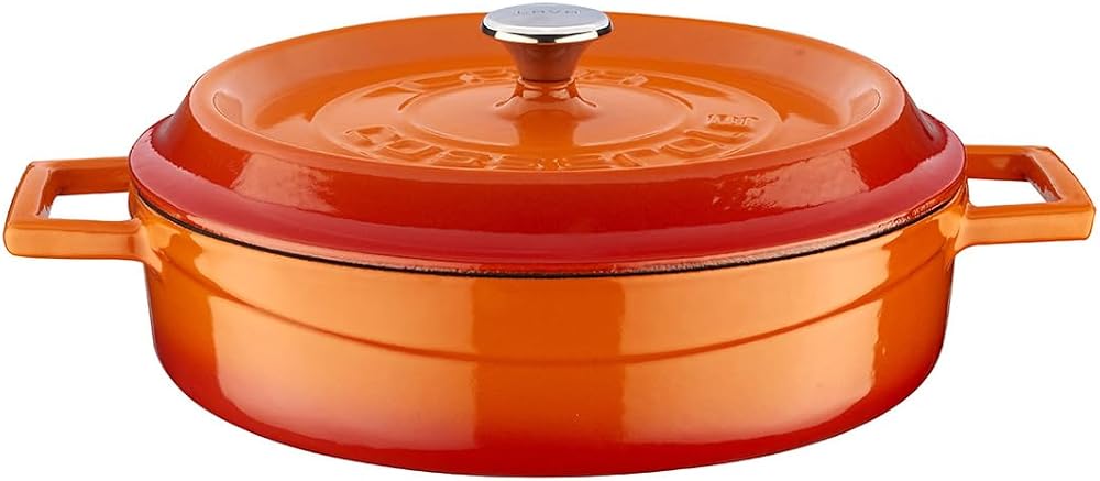 Lava Döküm Çok Amaçlı Yayvan Tencere 24 cm Turuncu - Lv Y St 24 K2