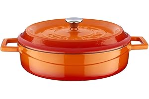 Lava Signature - Forno multiuso in ghisa smaltata, 2-1/2 litri, colore: Arancione