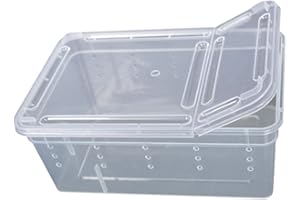 ZHOUBAA Zhouba Aufbewahrungsbox für Amphibien, Insekten, Reptilien, Kunststoff, transparent