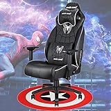Gaming Chair Chaise de Bureau, Chaise de Jeu Ergonomique, Chaise pivotante à 360 °, Chaise de Jeu, Chaise d'étude, siège King Spiderman + Tapis Rond Black Spiderman