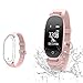 Price comparison product image Top-Vigor Fitness Tracker, Women Sport Tracker Smart Watch Band Bracelet, Heart Rate Monitor Smart Bracelet,Women Swimming Waterproof Wristband Watch with Health Sleep Activity Tracker Pedometer for Smart Phone