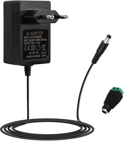 Netzteil 30V 1A – AC/DC Adapter Mit 5,5x2,5mm Stecker, 30W, 120cm Kabel