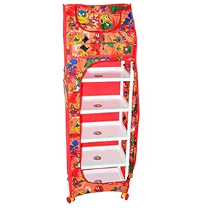 Child Craft Plastic Wardrobe Red,1 door