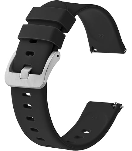 Vancle Confezione Da 3 Cinturini In Silicone 20mm Con Chiusura Rapida - Ricambio Per Smartwatch E Orologi, Uomo E Donna - 3