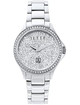 JETTE Time Damen-Armbanduhr Time Flies II Analog Quarz One Size, silberfarben, silber
