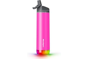 ‎HIDRATE SPARK Hidrate Spark Steel Smart Water Bottle, Tracks Water Intake & Glows to Remind You to Stay Hydrated - Straw Lid