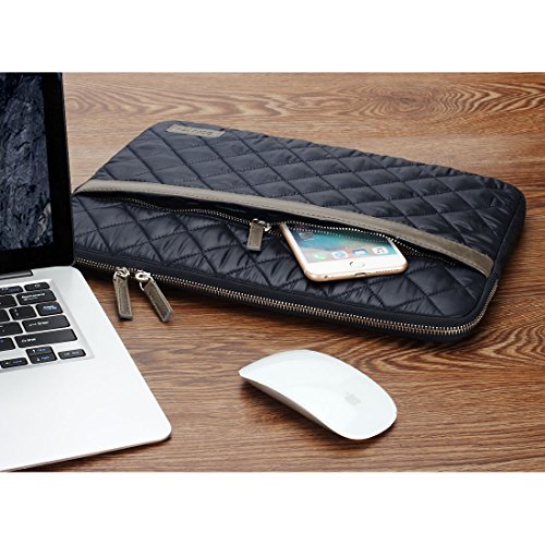 DOMISO 14 Zoll Nylon Laptop Sleeve Klassisch Tragbar Case Hülle Beutel Anti-Kratzern Schutzhülle Notebook Tasche Schutzabdeckung , Blau - 6