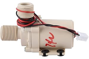 Jectse 24V Wasserpumpe, 24V 8L/min Zirkulationswasserpumpe, Bürstenloser Motor, Solar Heiß-/Kühlwasserpumpe für Wasserzirkulationssystem, Kühlsystem, Solarthermieanlage