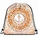 Produktbild khgkhgfkgfk Anchor icon Inside orange Mosaic Miscellaneous Drawstring Backpack Gym Sack Lightweight Bag Water Resistant Gym Backpack for Women&Men for Sports,Travelling,Hiking,Camping,Shopping Yoga