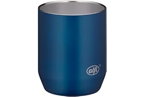 ‎ALFI alfi Filiżanka ze stali nierdzewnej City Cup 280 ml, filiżanka ze stali nierdzewnej, trwała, bez powłoki wewnętrznej, nie zawiera BPA, idealna do biura lub na kemping - 5567.259.028