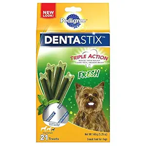 Pedigree Dentastix Fresh Toy/Small Treats For Dogs, 5.26 Ounces, 21 Count