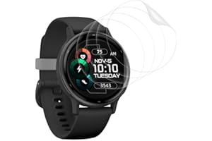 Camokia 4 Stück 0.33mm Ultra-klar Displayschutz für Garmin Vivoactive 5 folie, HD Displayschutzfolie für Garmin Vivoactive 5 Schutzfolie, Panzer Schutz Glas für Garmin Vivoactive 5 Panzerfolie
