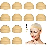 Dreamlover Cuffia per Parrucca, Calza per Parrucca per Donne, Beige, 12 Pezzi