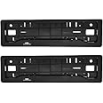 KSHEERI Carbon Fiber Number Plate Frames (Front and Rear), Carbon Fiber Texture Lining Car Registration Plate Holders for All Cars, Car Licence Plate Covers, Universal Fit (Set of 1)