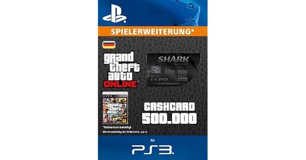 Grand Theft Auto Online Gta V Blue Shark Cash Card - 