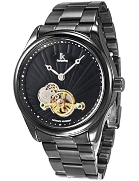 Alienwork IK mechanische Automatik Armbanduhr Tourbilon-Style Automatikuhr Uhr Herren Uhren Skelett Design Metall...
