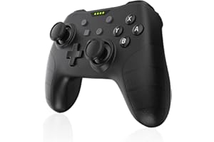 DRAGON SLAY Wireless Pro Controller compatible with Switch, PC, Switch Lite, Amiibo/NFC Support, Rumble Vibration, Turbo, 6-Axis Gyro and Rechargeable Battery (Black)