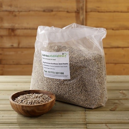 25Kg Premium Sunflower Hearts Garden Wildlife Direct Wild Bird Food