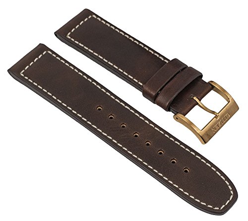 Ersatzband Uhrenarmband Leder Band dunkelbraun 22mm passend zu Citizen Eco Drive Sports Chronograph CA4213-00E 28558 Ersatzband Uhrenarmband Leder Band dunkelbraun 22mm passend zu Citizen Eco Drive Sports Chronograph CA4213-00E 28558