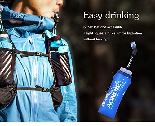 UTOBEST Soft Flask Foldable Running Collapsible Water Bottles With Straw 600ml/500ml/350ml /250ml BPA PVC Free