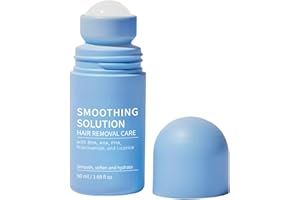 SNOCKOO Ingrown Hair Treatment, Smoothing Solution Ingrown Hair Treatment, Razor Bump Serum for Bikini Line & Underarms, AHA BHA Exfoliating Tonic, Roller Applicator for Men & Women